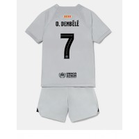 Barcelona Ousmane Dembele #7 Tredje sæt Børn 2022-23 Kortærmet (+ Korte bukser)